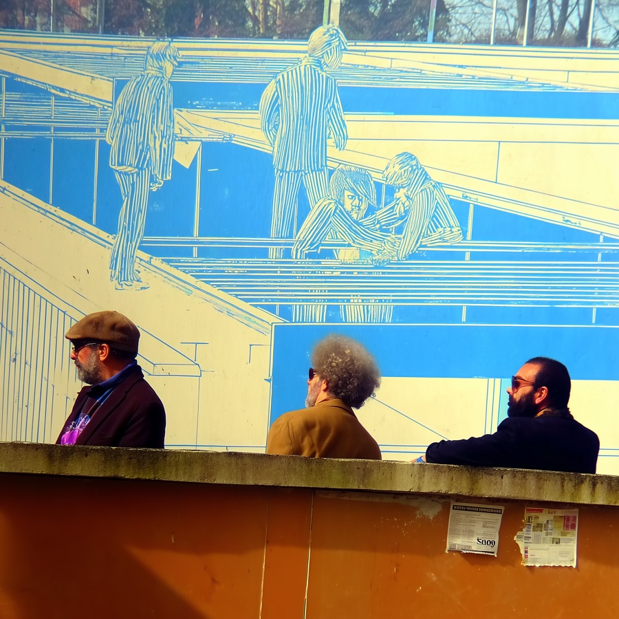 People at an exhibition