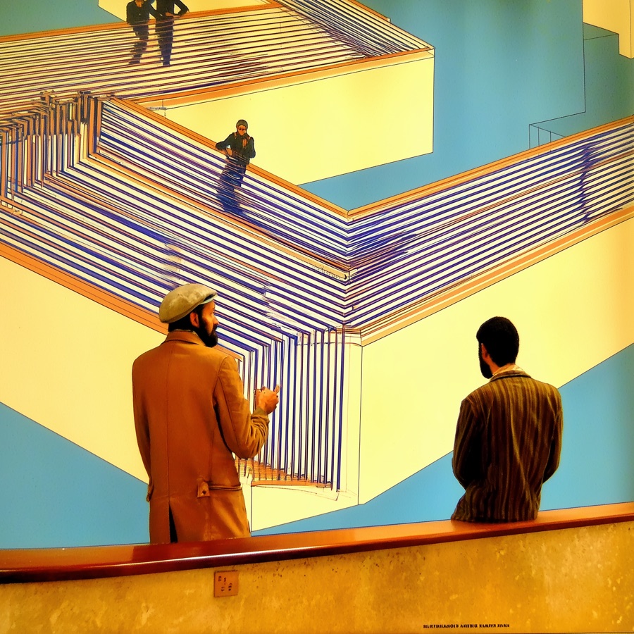 People at an exhibition