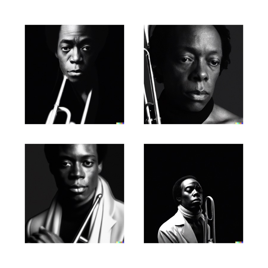A black and white portrait of ___ in the style of ___